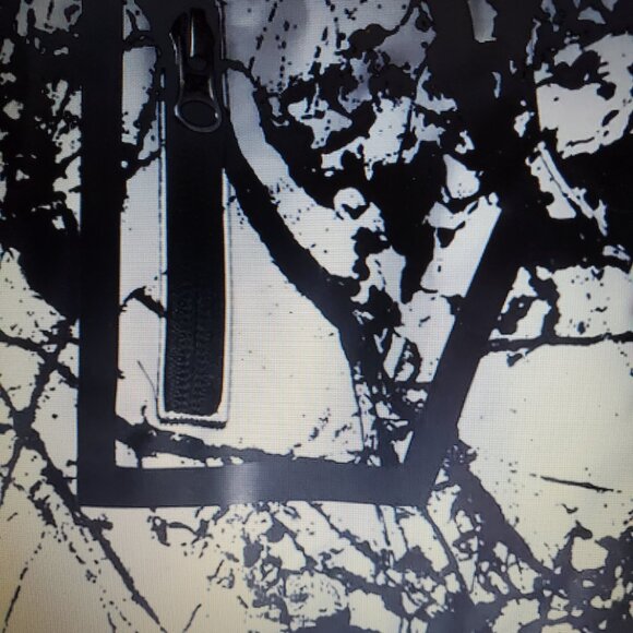 Arctix Black and White Cracked Marble Kids Puffer Jacket - Picture 4 of 4